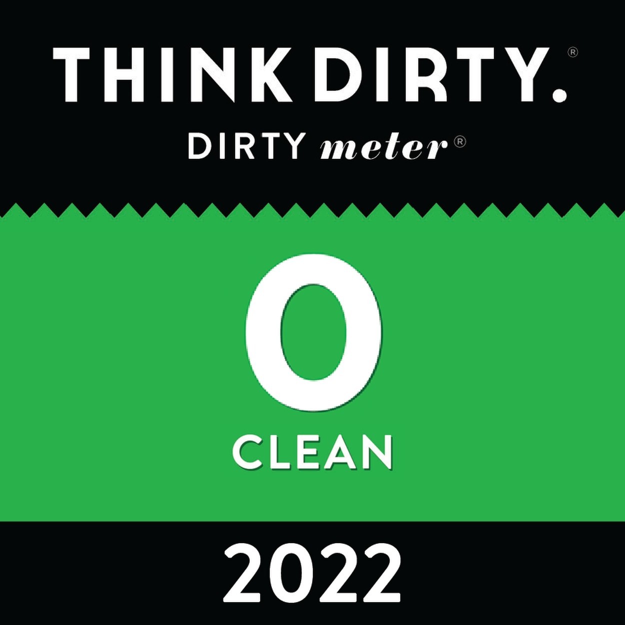 Rated Clean in the Think Dirty app